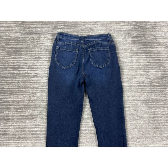 Creative Soul Jeans Juniors 3 Blue Dark Wash Skinny‎ Cotton Blend - Picture 8 of 10